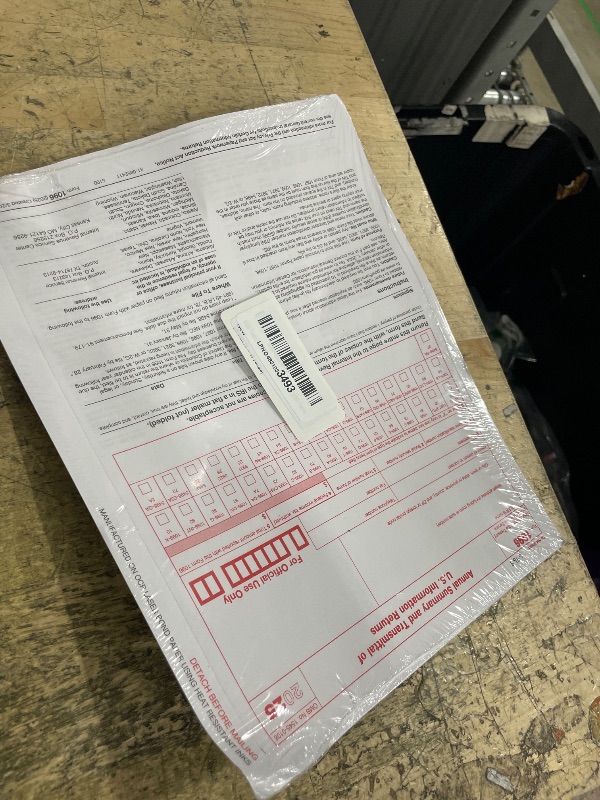 Photo 1 of 1096 Transmittal Tax Forms 2025. 10 Pack Laser 1096 Transmittal Summary Tax Forms 2025 Compatible with QuickBooks and Accounting Software, Use for 1099 NEC, MISC, INT, and Other 1099 Forms