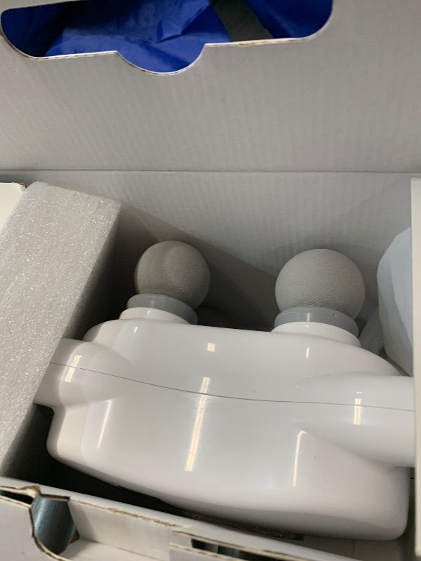 Photo 1 of (MISSING CHAGER) DEITY Massage Gun Deep Tissue, 4 Heads Handheld Electric Body Massager, Percussion Massager for Pain Relief, Perfect Gifts for Man Women, White