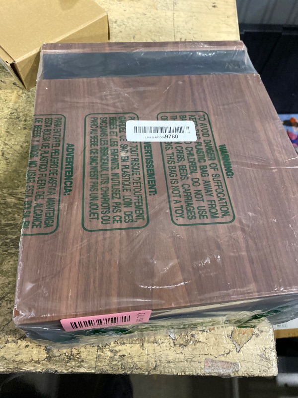 Photo 1 of Monoprice On-Wall Bike Storage Mount and Display Rack with Open Walnut Top Shelf, Compact Sturdy Design Bike Storage, Bicycle Hanger