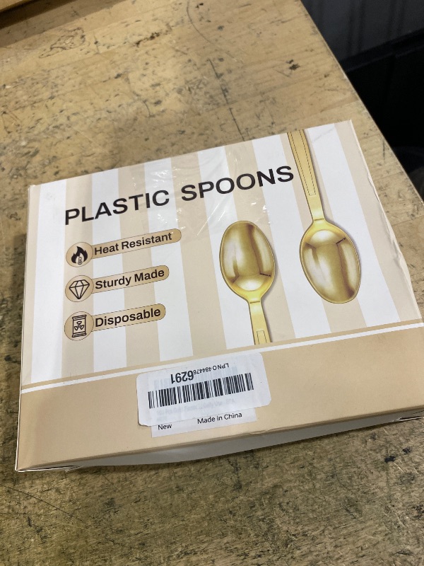 Photo 1 of 100 Pcs Gold Plastic Forks, Disposable Plastic Forks, Plastic Utensils for Parties, Weddings, Picnics, Big Event, Daily Use - BPA FREE