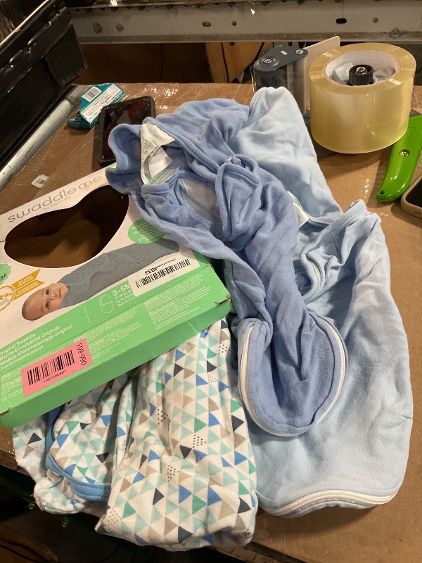 Photo 1 of ***STOCK IMAGE FOR REFERENCE***
SwaddleMe by Ingenuity Original Swaddle, 100% Cotton, Improves Sleep & Calms Startle Reflex, 3-6 Months, 14-18 lbs, 1.0 TOG, 3-Pack, Baby Swaddle Blanket - Mountaineer