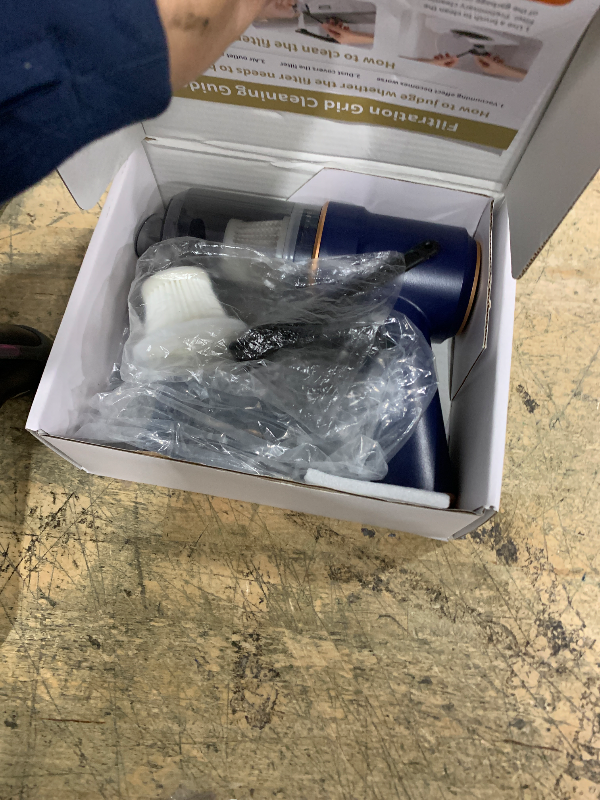 Photo 1 of **missing attachments***KMM Handheld Car Vacuum Cleaner, 9000Pa Vacuum Cleaner and Air Duster, 120W High Power Hand Held Vacuum with LED Light and Multi-Nozzles for Car, Home, Office, Pet