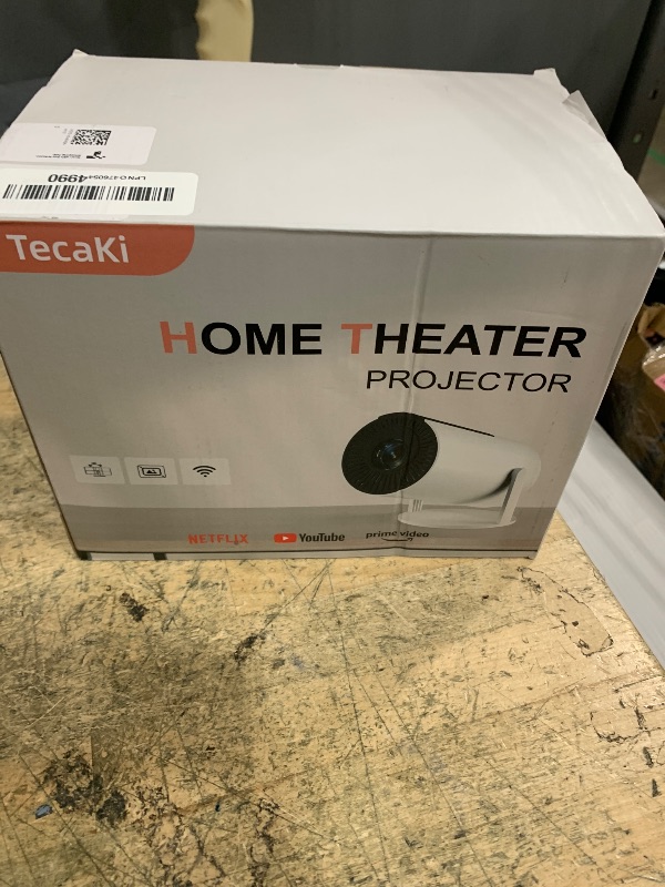 Photo 1 of [Netflix Officially Licensed] Mini Portable Projector, 1080P Smart Movie Projector with WiFi and Bluetooth, 180° Rotatable, Auto Keystone & Electric Focus, Compatible with Smartphone/Laptop/HDMI/USB