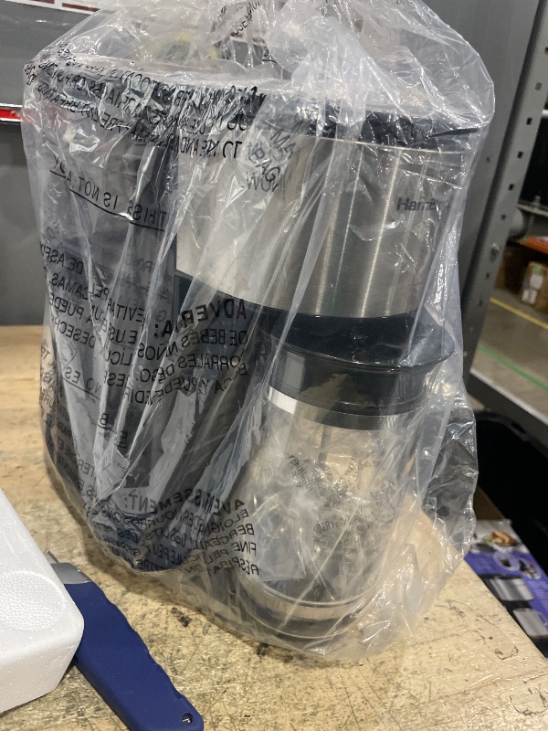 Photo 1 of ***heavy use **Hamilton Beach Home Barista 7-in-1 Small Coffee Maker with Seven Ways to Brew, 6 Cup Carafe, Drip, Single Serve, French Press, Pour Over, Cold Brew, Easy-Fill Reservoir, Black (46251)