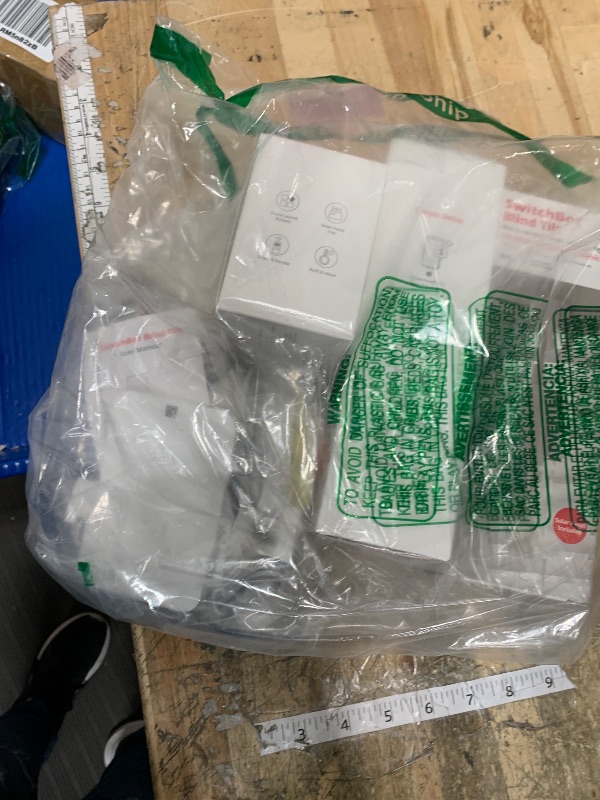 Photo 1 of ** 3 OF 4 ITEM FACTORY SEALED** SwitchBot Blind Tilt Automatic Blind Opener 3-Pack & Hub 2- Smart Motorized Blinds with Bluetooth/IR Remote Control, WiFi Thermometer Hygrometer, Light Sensor, Work with Alexa, Google Home, HomeKit