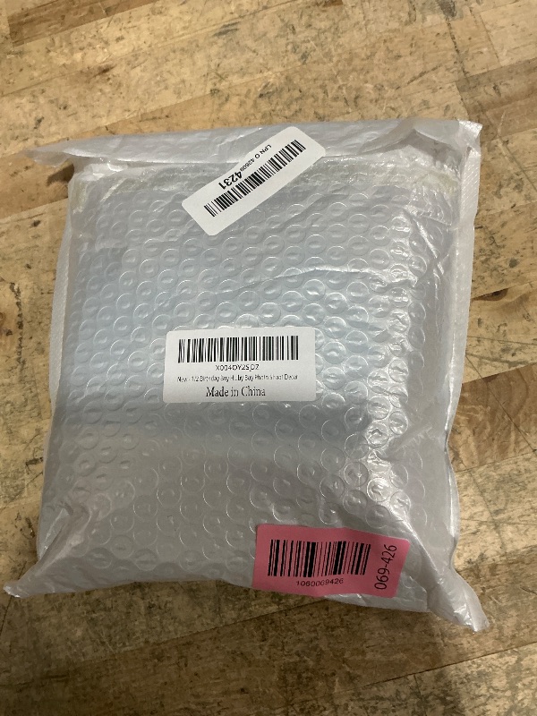 Photo 1 of 1/2 Birthday Boy Half Birthday Decorations –Blue 6 Month Party Set with 1/2 Way to One Banner, Halfway High Chair Banner, Cake Topper and Hat for 6 Month Baby Boy Photo Shoot Decor