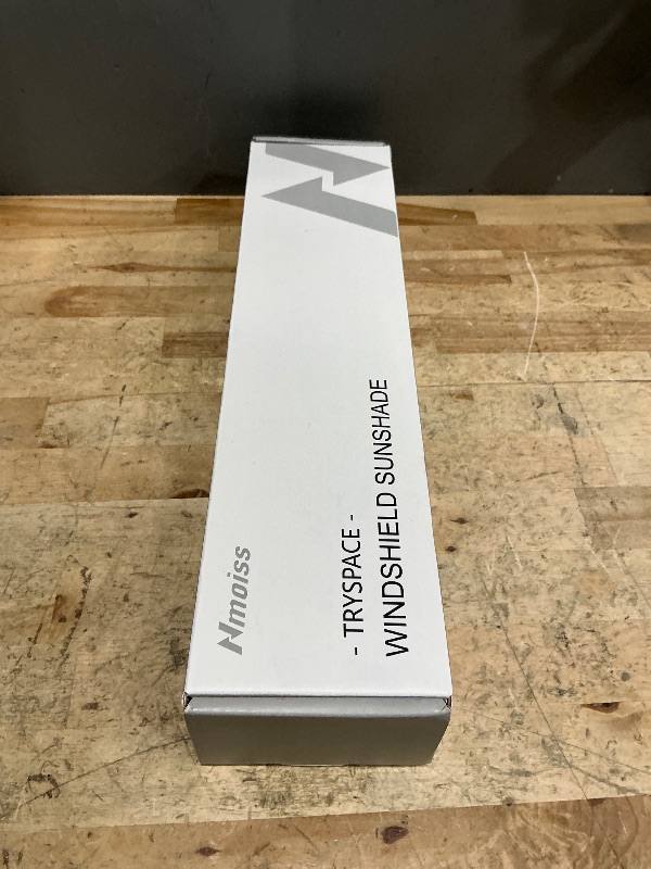 Photo 1 of [Upgraded] Nmoiss Windshield Sun Shade Umbrella - [Vinyl Coating Heat Shield] Protect Car from Sun Rays & Heat Damage Keep Cool and Protect Interior, Spring Structure Edge Medium 56" L x 31" W