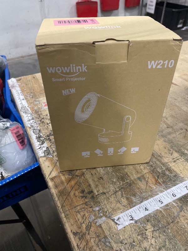 Photo 1 of [Built-in Apps & 2026 Upgraded] Mini Projector with WiFi 6 and Bluetooth 5.4 Support 4K 1080P Auto Keystone 180° Rotatable Projector Portable Compatibile with HDMI/TV Stick/Memory Stick/Laptop, White