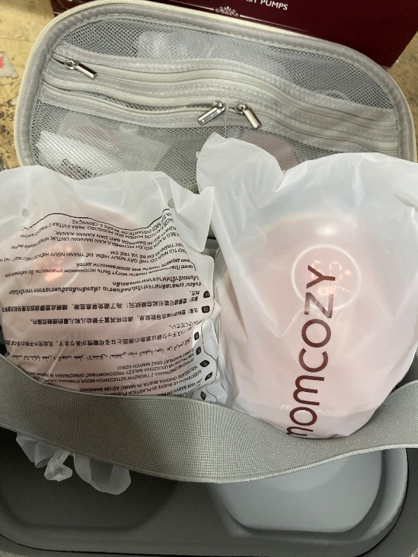 Photo 1 of **ITEM FACTORY SEALED** Momcozy Wearable Breast Pump, Hands Free Upgraded Mobile Flow | M9, App Discreet Control with Personalized Multi-Modes & 15 Levels, Wearable Breast Pump 24mm, 2 Pack Cozy Red