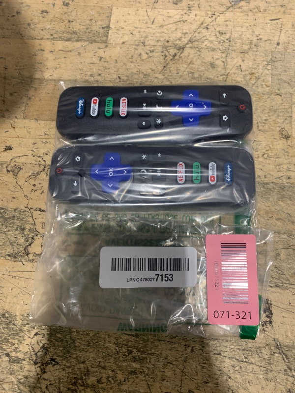 Photo 1 of (Pack of 2) Replacement Remote Control Only for Roku TV, Compatible for TCL Roku/Hisense Roku/Onn Roku/Sharp Roku/Element Roku/Westinghouse Roku/Philips Roku Smart TVs (Not for Roku Stick and Box)