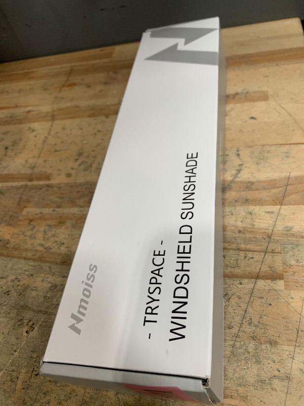 Photo 1 of [Upgraded] Nmoiss Windshield Sun Shade Umbrella - [Vinyl Coating Heat Shield] Protect Car from Sun Rays & Heat Damage Keep Cool and Protect Interior, Spring Structure Edge Medium 56" L x 31" W