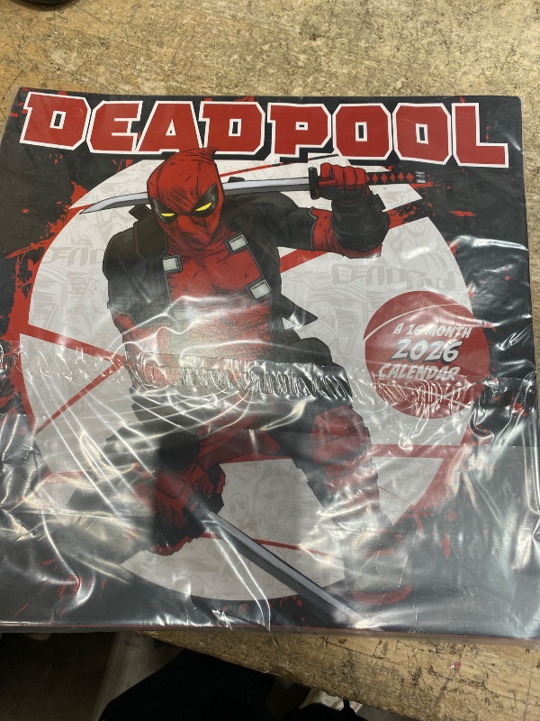 Photo 1 of 2026 Deadpool Wall Calendar
