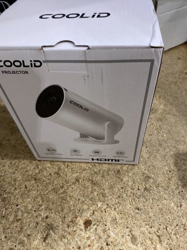 Photo 1 of [Built-in Apps & 2026 Upgraded] Mini Projector Support 4K 1080P Auto Keystone 180° Rotatable with WiFi 6 and Bluetooth 5.4, Projector Portable Compatibile with HDMI/TV Stick/Memory Stick/Laptop-Gold