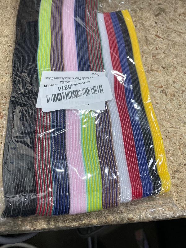 Photo 1 of 150PCS Cable Ties?4+6+8+10 Inch Reusable Cable Management, Multi-Purpose Adjustable Cord Organizer?Fastening Microfiber Cloth Hook and Loop Cable Organizer Wire Straps?Assorted Colors