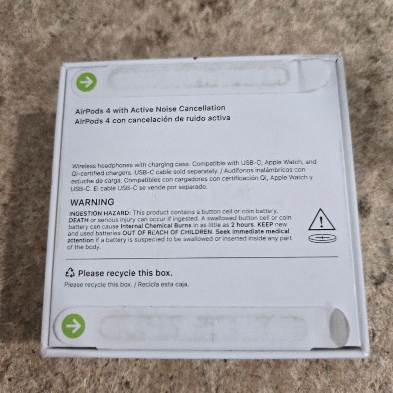 Photo 1 of **FACTORY SEALED**Apple AirPods 4 Wireless Earbuds, Bluetooth Headphones, with Active Noise Cancellation, Adaptive, Transparency Mode, Personalized Spatial Audio, USB-C Charging Case, Wireless Charging, H2 Chip