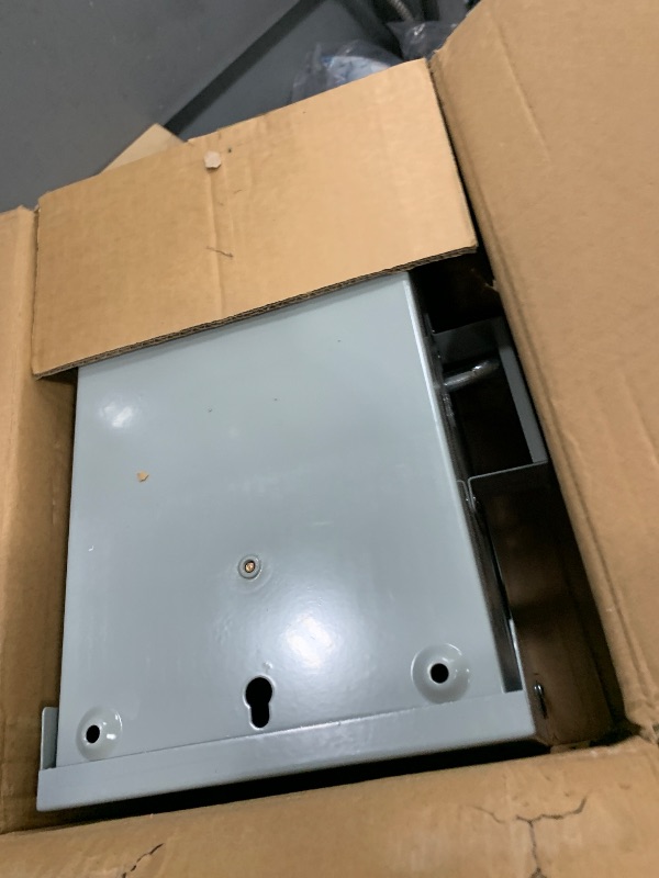 Photo 1 of 100-Amp, 2 Pole 120V/240V General Safety Switch, Non-Fused AC Disconnect Switch Box, Outdoor&Indoor, NEMA-3R Enclosure, Anti Corrosion and Rust Prevention with Ground Kit (100A)