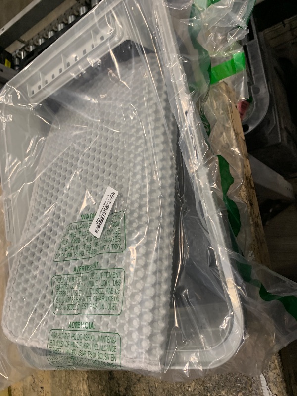 Photo 1 of *** FRIST PHOTO ISN'T THE SAVE AS THE NEXT*** Stainless Steel Cat Litter Box, Odor Free Metal Litter Box with High Sides Lid, Open Top Low Entry Litter Pan Include Scoop Easy Cleaning Anti-Scratch Kitty Cat Box Anti-Urine Leakage, Non-Sticky