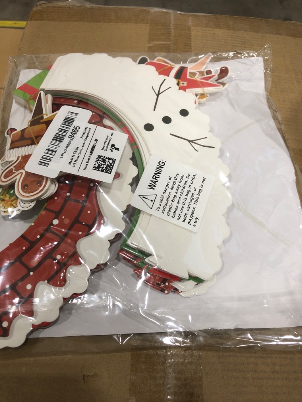 Photo 1 of 128 Pieces Christmas Cupcake Toppers Wrappers Party Supplies Favors - Snowman Santa Claus Reindeer Elf Gnome Gingerbread