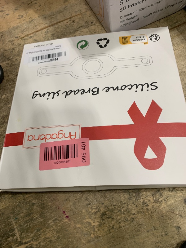 Photo 1 of **Only one** Silicone Bread Sling Oval- Non-Stick & Easy Clean Reusable Oval Silicone Baking Mat for dutch oven. With Long Handles Sourdough Bread Baking mat tools supplier Liner, 2 pcs Gray