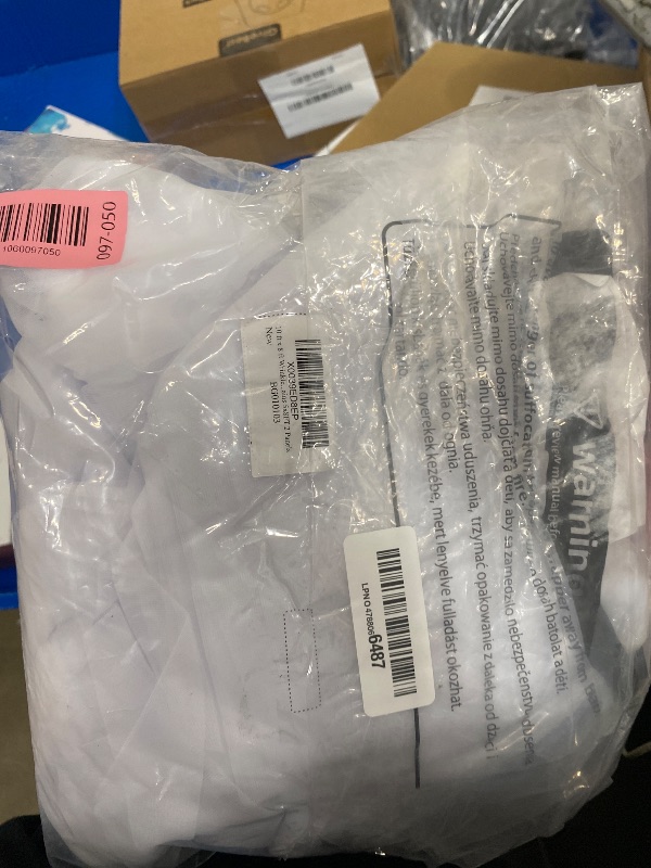 Photo 1 of 10 ft x 8 ft Wrinkle Free White Backdrop Curtain for Wedding Parties, Polyester Photography Backdrop Drapes for Birthday Parties Stage Backdrop Stand, White Background Curtains 5x8FT 2 Panels