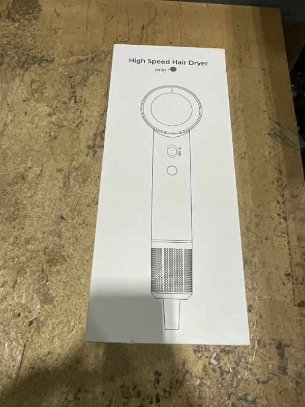 Photo 1 of ***MISSING ATTACHMENTS*** Hair Dryer - 1 Min Fast Drying, High-Speed Blow Dryer with 500 Million Negative Ions, No Heat Damage, Lightweight, Professional Hairdryer with Diffuser & Nozzle for Valentine's Day Gifts, Gunmetal