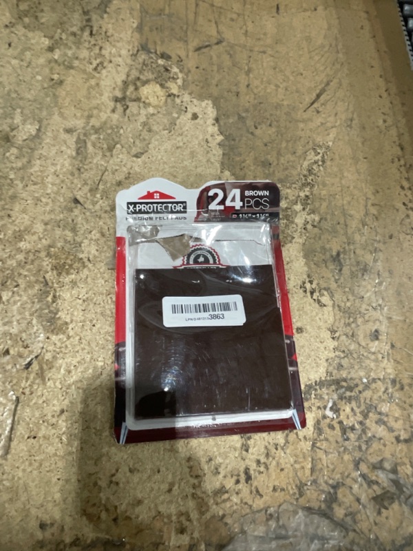 View 2 of 24 Heavy-Duty Felt Furniture Pads 1.5” 1/4” Thick X-Protector! Square Felt Pads for Furniture Feet - The Best Felt Floor Protectors for Furniture to Prevent Scratches. Protect Your Hard Floor! (Brown)