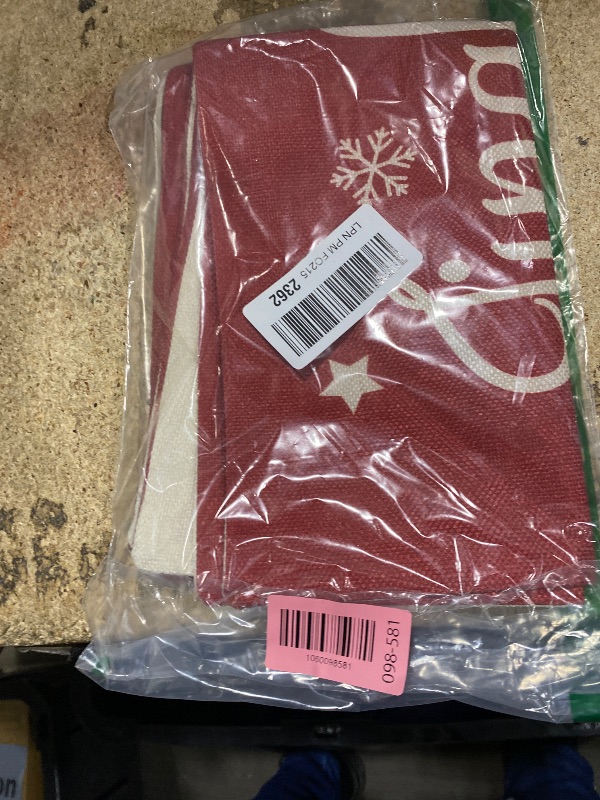 View 2 of 2 Pieces Christmas Pillow Covers 12 x 20 Inch Xmas Believe Throw Pillow Cases Red Cushion Cover Rectangle Xmas Linen Pillowcases for Home Bedroom Couch Sofa Christmas Decorations