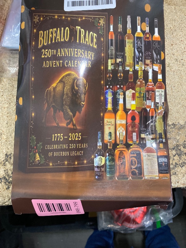 Photo 1 of **PARTIAL SET MISSING 1** Whiskey Advent Calendar 2025, 24 Days of Premium Whiskey Pendants, 3D Stereo Design Christmas Countdown, Exclusive Holiday Countdown Gift Box for Men & Women