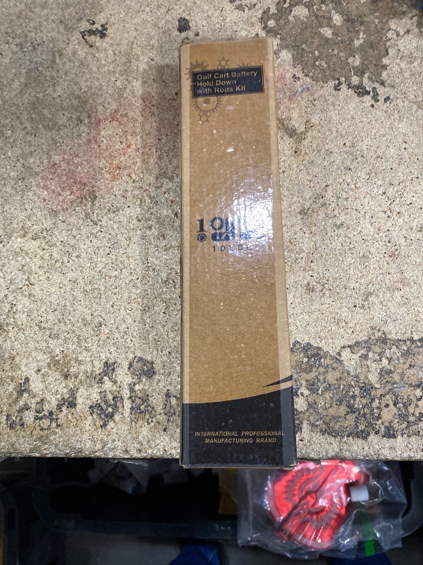 Photo 1 of 10L0L Golf Cart Battery Hold Down Retainer Plate and Rods Kit with Nuts for EZGO TXT 1994-up Gas and 36 Volt Electric Golf Cart, OEM# 70045-G01, 01101-G01