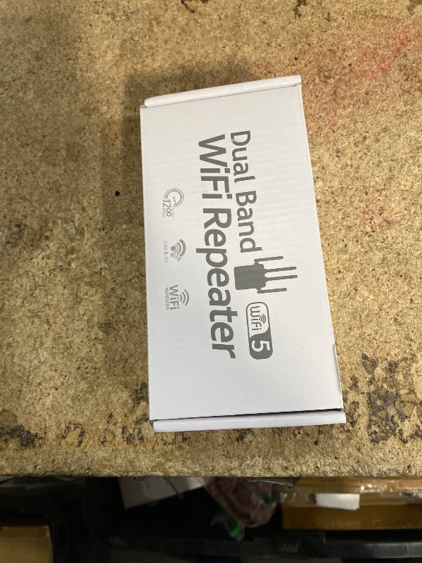 Photo 1 of 105-Device Compatible WiFi Extender Signal Booster, WiFi Extender, 12880 Sq.Ft Long Range, Dual Band 5GHz/2.4GHz 1200Mbps, Simple Installation for Home & Outdoor