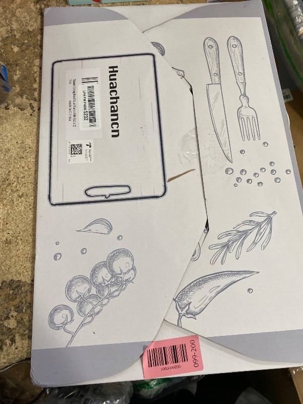 Photo 1 of 100% Titanium Cutting Board for Kitchen - Dishwasher Safe Chopping Boards with Handle, Reversible Charcuterie Board for Home Counter Outdoor Camping Housewarming Gifts for Women (18 x 12)