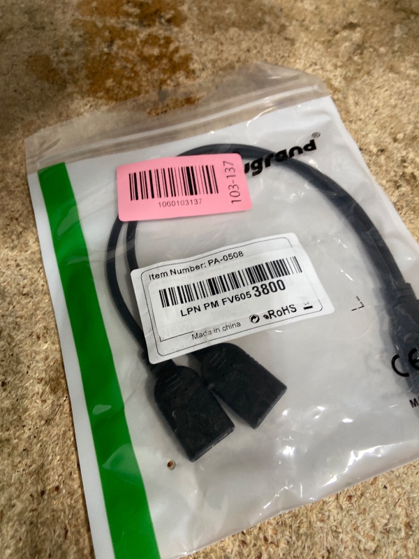 Photo 1 of ?2025 Upgraded? USB 2.0 A Male to 2 Dual USB Female Jack Y Splitter Hub Power Cord Extension Adapter Cable(Not Supporting CarPlay and Android Auto)