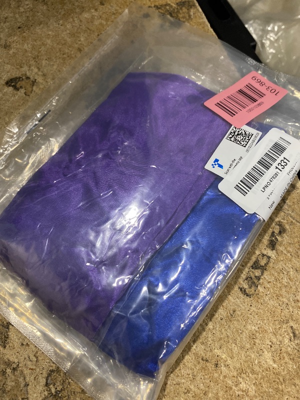 Photo 1 of **Only two** 3 Pack Satin Bonnet Silk Hair Bonnet for Sleeping, Sleep Bonnets for Women Large Wide Soft Band Sleep Cap for Curly Hair Braids