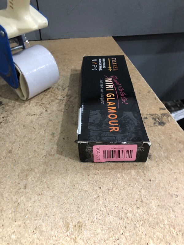 Photo 1 of 1 Inch Curling Iron for Short Hair, 100-240V Travel Dual Voltage Curling Iron with 5 Heat Settings, Mini Curling Wand with Temperature Memories and Lock,Magenta