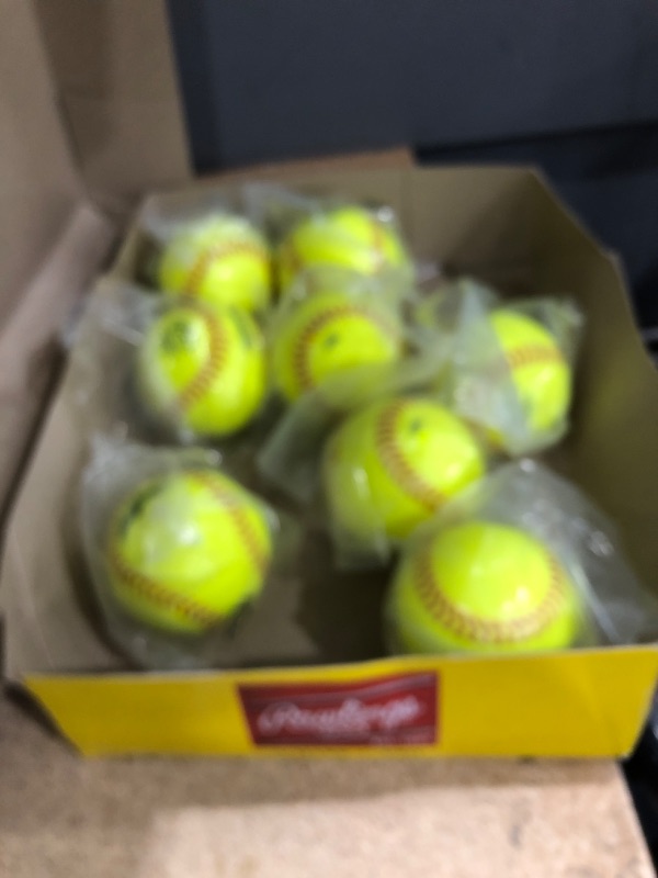 Photo 1 of *ONLY 8* Rawlings | Ultimate Practice Softballs | For Use in Pitching Machines | 11" & 12" Options | 12 Count