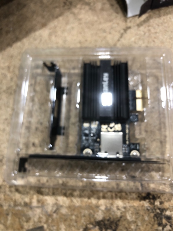 Photo 1 of 10G PCIe Network Card, YuanLey 10G Base-T Ethernet Card with Marvell AQC113 Conrtoller, PCIE to 10Gb RJ45 Ethernet Adapter NIC Compatible with PCI Express X1,X4,X8,X16, for Windows 10/11, Linux OS