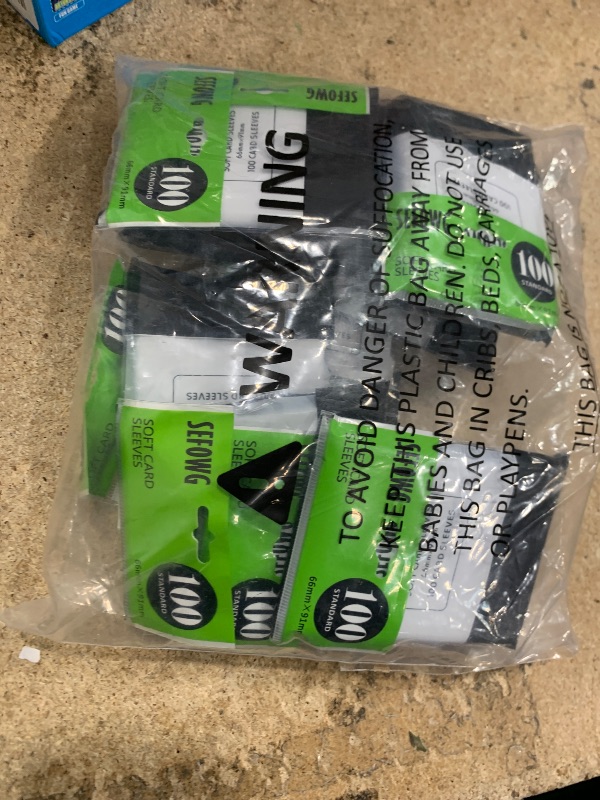 Photo 1 of 1200ct Clear Card Sleeves for Trading Cards, Baseball Sports Soft Sleeves, Ultra Soft Plastic Card Protector Sleeve for Football, MTG, PKM, Game, Standard Cards