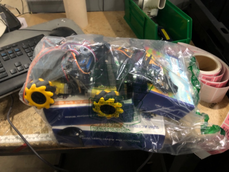 Photo 1 of **Missing parts***Robotics for Kids Ages 12-16, ACEBOTT Smart Robot Arm with 5DOF + Tank Car, STEM Toys Coding Kit Compatible with Arduino & Scratch, App & Remote Control, Gift for Kids & Teens