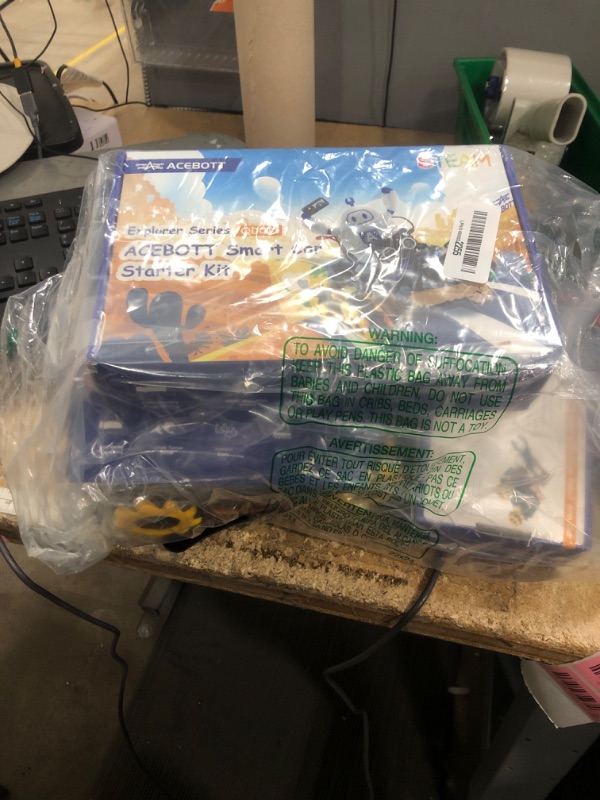 Photo 1 of **Missing parts***Robotics for Kids Ages 12-16, ACEBOTT Smart Robot Arm with 5DOF + Tank Car, STEM Toys Coding Kit Compatible with Arduino & Scratch, App & Remote Control, Gift for Kids & Teens