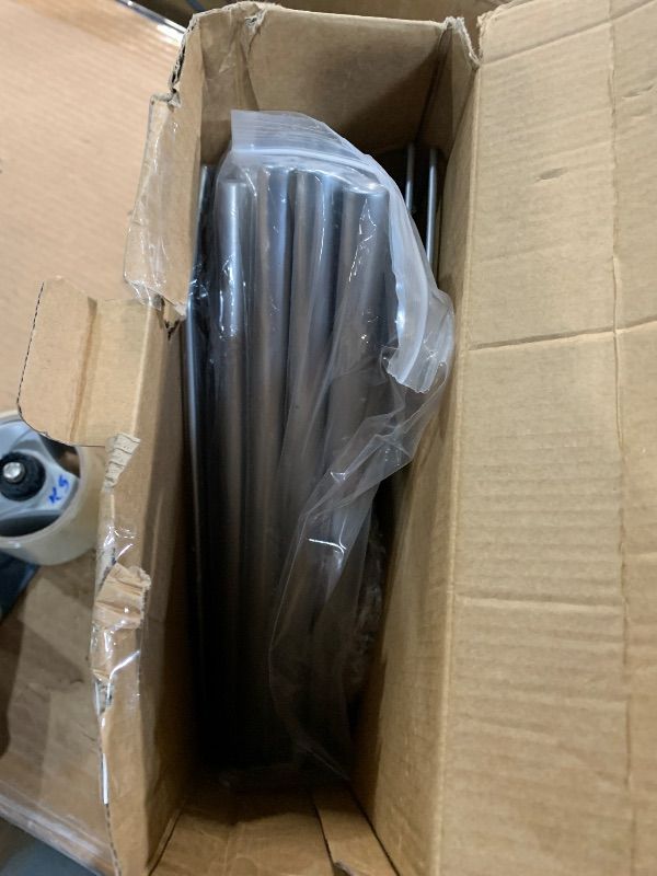 Photo 1 of ***MISING HARDWARE***
HuggieGems 3 Tier Floor Standing Corner Shower Caddy Organizer Shelf with Hooks, Bathroom Shelves Stand Rack, Silver