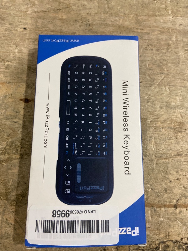 Photo 1 of iPazzPort 2.4G Mini Wireless Keyboard with Touchpad Mouse Combo, Lightweight Portable Keyboard Controller, Compatible with Android TV Box/PC/Tablets/PS4/Raspberry Pi 3/HTPC KP-810-19S