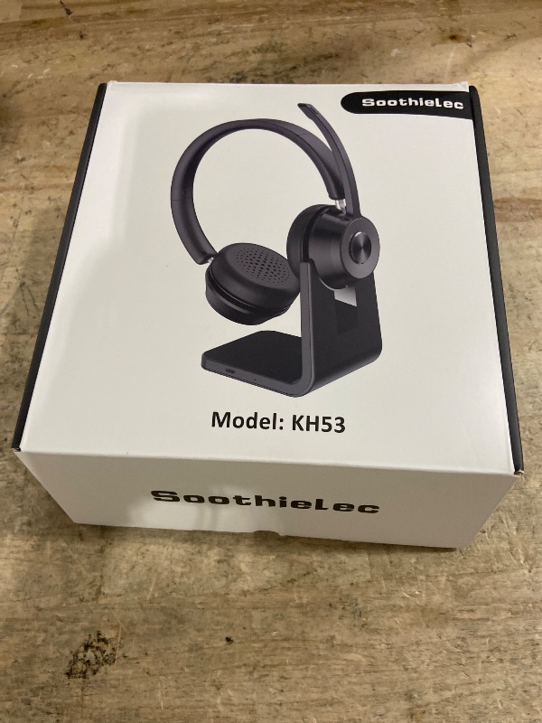 Photo 1 of (Upgraded Version) Wireless Headset, Bluetooth Headset with Noise Cancelling Microphone, Best Headphones with Mic Mute & USB Dongle for PC/Computer/Laptop/Cell Phones/Remote Work/Call Center