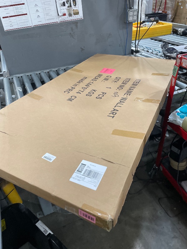 Photo 1 of ***bent frame***Abstract Framed Wall Art Decor, Black and White Handmade Large Size 29"x58", Cuadros para Sala Elegantes y Modernos Dormitorios, Living Room Bathroom Bedroom Modern Kitchen Pictures (Black Beige)