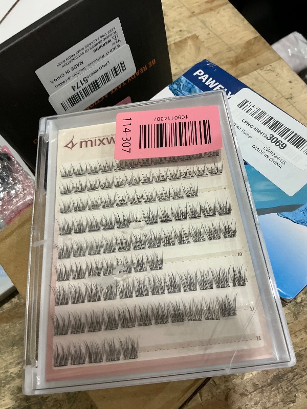 Photo 1 of **MISSING PIECES** Natural Self Adhesive Lash Clusters Pre Glued Eyelash Clusters Wispy Stick on Lashes Self Adhesive Lashes Clusters Natural Look C-Curly Individual Lashes 9-11MM by Lvmixwig