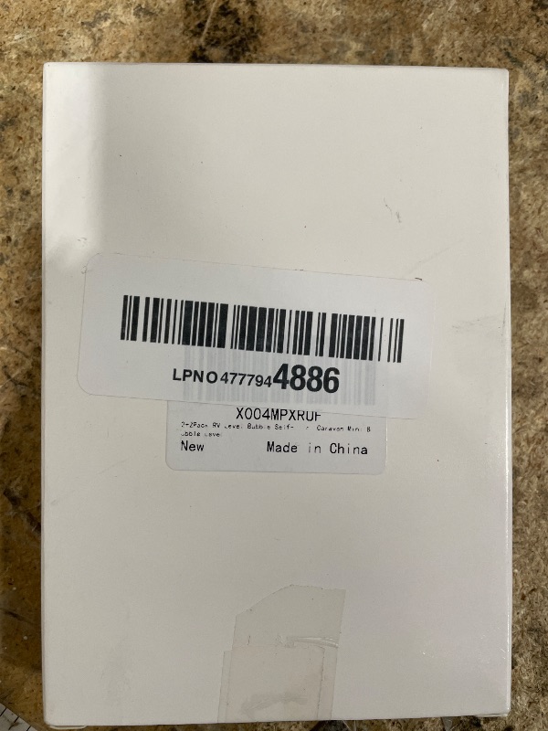 Photo 1 of 2+2Pack RV Level Bubble Self-Adhesive & Wall Mounted, Larbeti Stick On Small Level for Camper Leveling System, RV, Trailer, Caravan Mini Bubble Levels