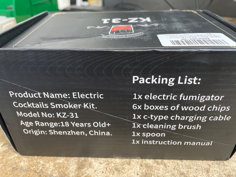 Photo 1 of 2025 Upgrade Electric Whiskey Smoker Kit - USB Rechargeable with Glass Dome,Ideal Gift for Christmas/Valentine's Day/Birthday (Glossy Black)