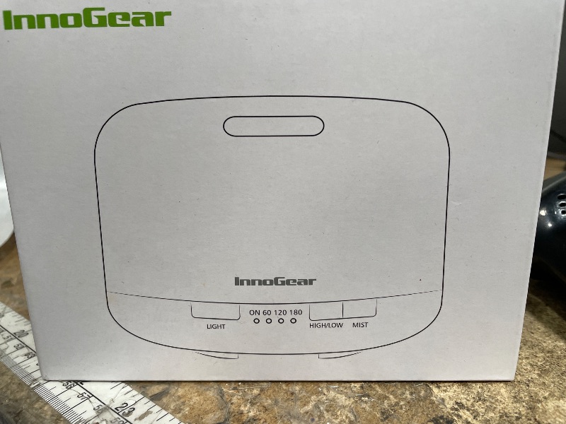 Photo 1 of ***MISSING PARTS***
InnoGear 500ml Essential Oil Diffuser with Remote Control, Premium Ultrasonic Aromatherapy Diffusers Scent Humidifier Vaporizer Auto-Off Timer for Large Room Home, Brown