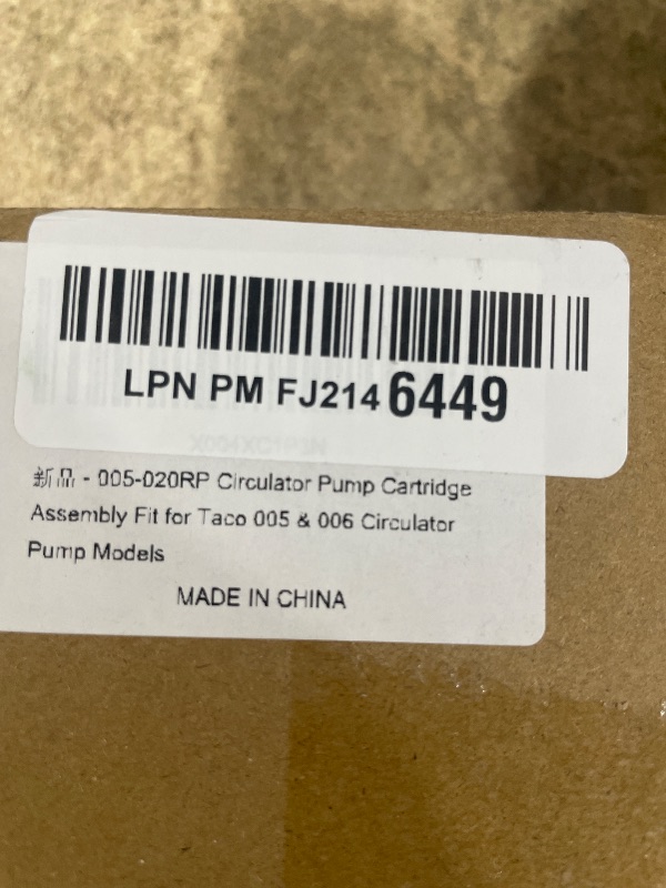 Photo 1 of 005-020RP Circulator Pump Cartridge Assembly Fit for Taco 005 & 006 Circulator Pump Models