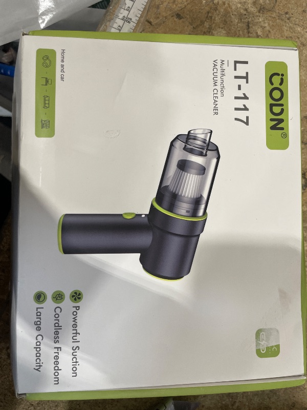 Photo 1 of ***HEAVY USE MISSING ATTACHMENTS ***KMM Handheld Car Vacuum Portable Cordless 12000PA, 2 in 1 Handheld Vacuum Cleaner and Air Duster with Multi-Nozzles and LED Light, Mini Hand Held Vacuum Rechargeable for Home, Car, Office, Pet Hair