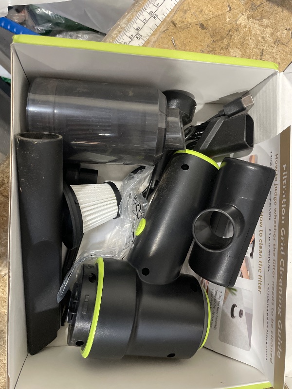 Photo 1 of ***HEAVY USE MISSING ATTACHMENTS ***KMM Handheld Car Vacuum Portable Cordless 12000PA, 2 in 1 Handheld Vacuum Cleaner and Air Duster with Multi-Nozzles and LED Light, Mini Hand Held Vacuum Rechargeable for Home, Car, Office, Pet Hair